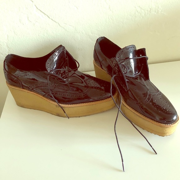 PIERRE HARDY patent platform wingtip oxford 39/8.5 - Picture 1 of 7